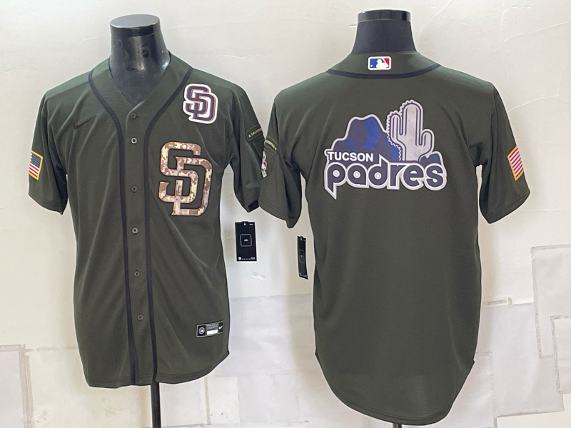 Men San Diego Padres blank green MLB Jersey 0910002